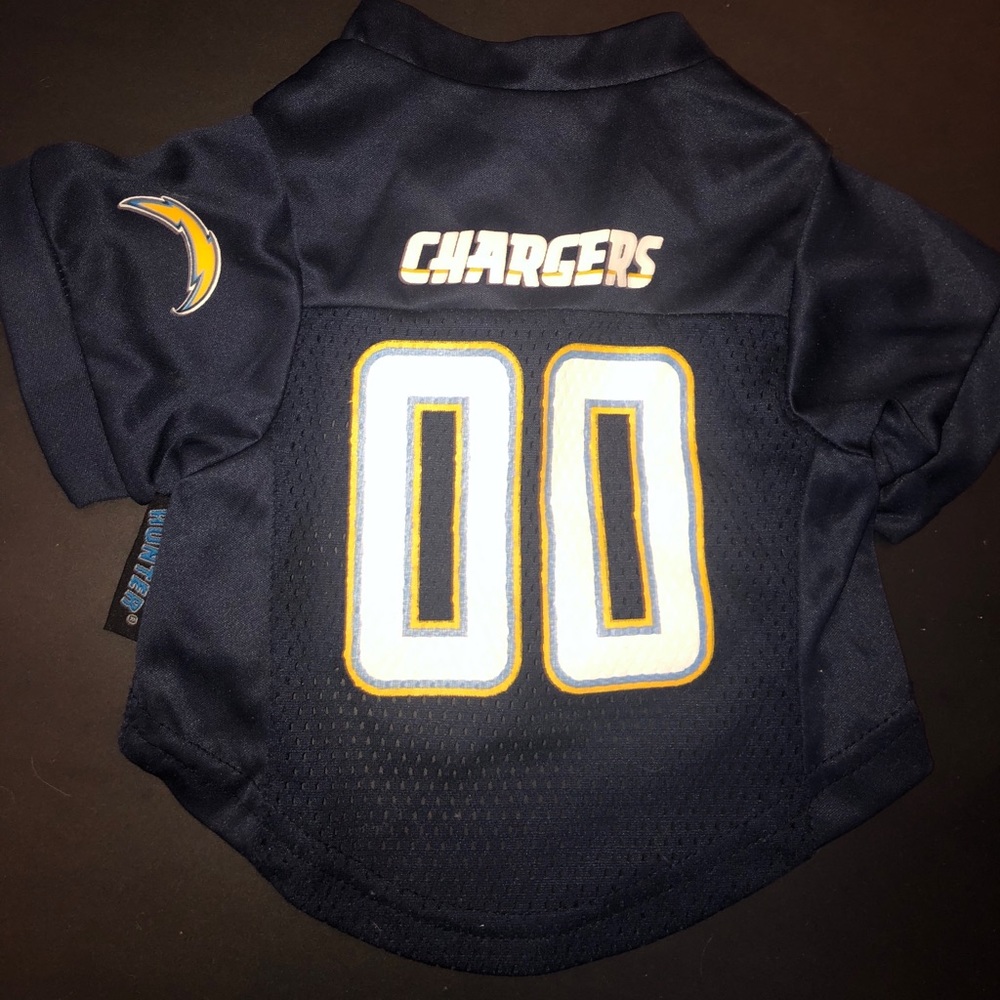 Dog Shirt Chargers Football Puppy Shirt - Small
